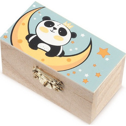 Parisis Μπομπονιέρα Βάπτισης Σεντούκι Panda από Ξύλο ΛΣ910