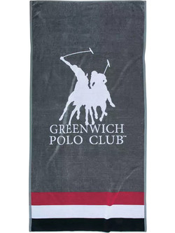 Greenwich Polo Club 3867 Πετσέτα Θαλάσσης Γκρι 90x180cm