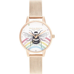 Olivia Burton Γυναικείο Ρολόι με Χρυσό Μεταλλικό Μπρασελέ OB16WL90