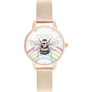 Olivia Burton Γυναικείο Ρολόι με Χρυσό Μεταλλικό Μπρασελέ OB16WL90 Olivia Burton Γυναικείο Ρολόι με Χρυσό Μεταλλικό Μπρασελέ OB16WL90