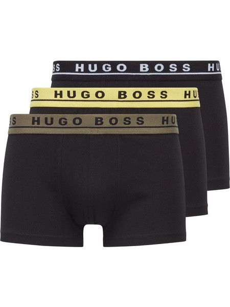 Hugo Boss Ανδρικά Μποξεράκια Σετ 3Pack Μαύρα 50458488-978