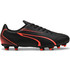 Puma Vitoria FG/AG 107483-09 Ποδοσφαιρικά Παπούτσια με Τάπες Μαύρα Κόκκινα