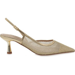 Corina Γόβες Slingback με Λεπτό Ψηλό Τακούνι Χρυσές M5307