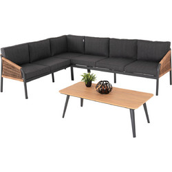 HomeMarkt Maerly Σετ Σαλόνι Κήπου Rattan 2τμχ Μπεζ HM6140.02