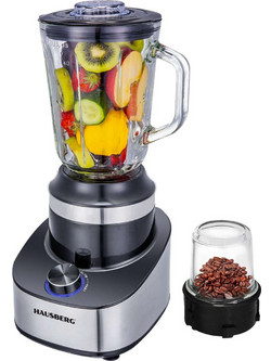 Hausberg HB-7765 Μπλέντερ για Smoothie με Γυάλινη Κανάτα 1.5lt 500W