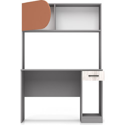Diommi RIKI Γραφείο Ξύλινο με Βιβλιοθήκη 115x52x170cm 31-011