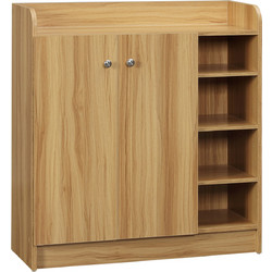 HOMCOM Παπουτσοθήκη Ξύλινη Καφέ M83xΠ30xY90cm 837-623V00LR