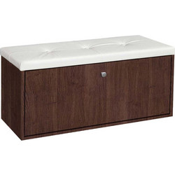 Genomax Παπουτσοθήκη Σκαμπό Ξύλινη Rakla Wenge M97xΠ31.5xY48cm 1219922699