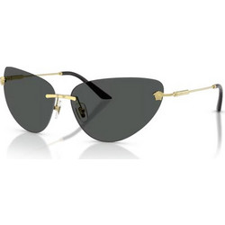 Versace VE2281 100287 Γυναικεία Γυαλιά Ηλίου Cat Eye Μεταλλικά Χρυσά με Μαύρο Φακό