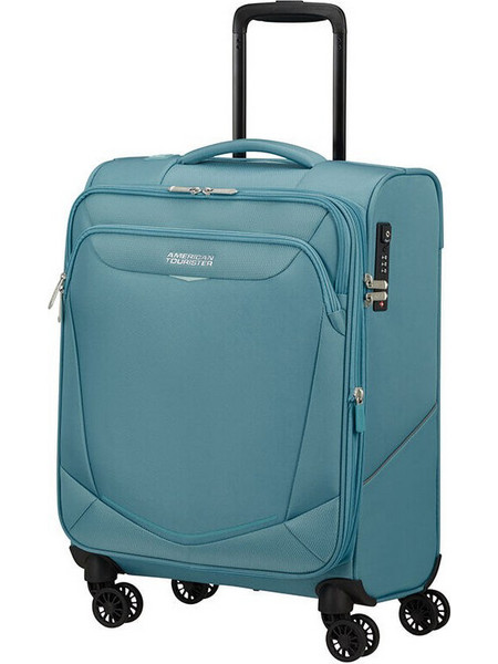 American Tourister SummerRide 149498-0461 Βαλίτσα Καμπίνας 55x40x23cm με 4 Ρόδες Γαλάζια