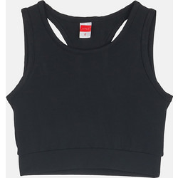 Joyce Παιδικό Crop Top Αμάνικο Μαύρο 2513517