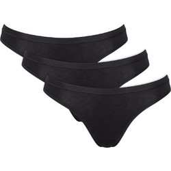 Sloggi Go Daily Βαμβακερά Γυναικεία Slip Μαύρα 3Pack 10222320-0004