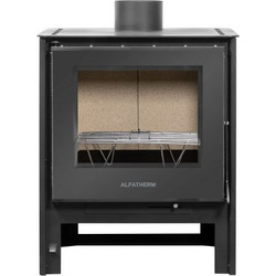 Alfatherm Brasero Stove Air Ατσάλινη Ξυλόσομπα Αερόθερμη 10kW