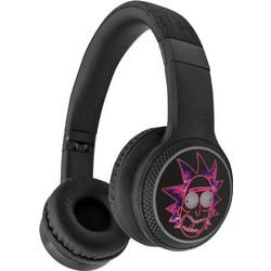 Lazerbuilt Rick & Morty Ασύρματα Bluetooth Ακουστικά On Ear Μωβ