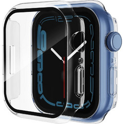 Techsuit Defense360 Pro Πλαστική Θήκη Tempered Glass για Apple Watch 7 45mm Διαφανής