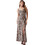 Guess Adle Maxi Καλοκαιρινό Φόρεμα για Γάμο / Βάπτιση Καφέ W5GK10WF1T2-P1LZ