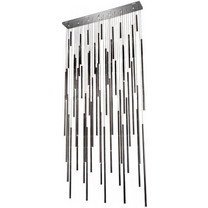 Kare Design Living Vegas Κρεμαστό Φωτιστικό Οροφής Πολύφωτο LED Ασημί 39300