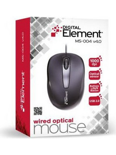 Element MS-004 V4 Ενσύρματο Ποντίκι Black