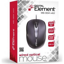 Element MS-004 V4 Ενσύρματο Ποντίκι Black