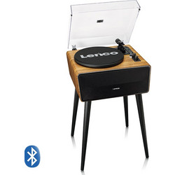 Lenco LS-570OK Πικάπ με Ηχεία Bluetooth & USB Brown