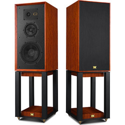 Wharfedale Super Linton Ζεύγος με Βάσεις Ηχείων Hi-Fi Δαπέδου 200W 3 Δρόμων Mahogany