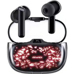 Awei T52 Pro Ακουστικά Bluetooth In Ear Ανθεκτικά στο Νερό Black Red