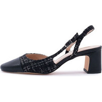 Corina Γόβες Slingback με Χοντρό Χαμηλό Τακούνι Μαύρες M5331