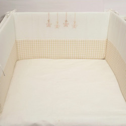 Baby Oliver Des 82 Πάντα Κούνιας Λευκό Μπεζ 210x35cm