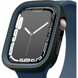 Elago Duo Πλαστική Θήκη για Apple Watch 4 / 5 / 6 / 7 / 8 / 9 / SE 40 / 41mm Μαύρη Γαλάζια