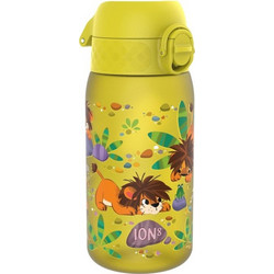 Ion8 Lion Παιδικό Παγούρι Πλαστικό BPA Free με Καλαμάκι Κίτρινο 350ml