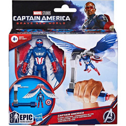 Hasbro Marvel Captain America Brave New World Flight Control Captain America Φιγούρα Δράσης για 4+ Ετών 10cm