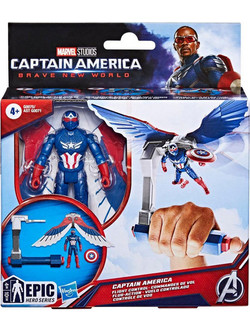 Hasbro Marvel Captain America Brave New World Flight Control Captain America Φιγούρα Δράσης για 4+ Ετών 10cm