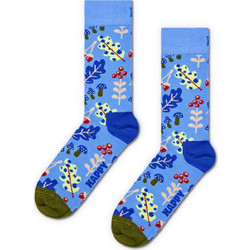 Happy Socks Autumn Leaf Βαμβακερές Γυναικείες Κάλτσες Μπλε P002235-1000