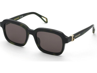 Zadig & Voltaire SZV416 092I Ανδρικά Γυαλιά Ηλίου Τετράγωνα Κοκάλινα Μαύρα με Μαύρο Φακό