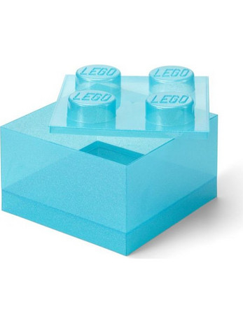 Lego Storage 4-Stud Brick Light Blue Clear για 3+ Ετών 5009340