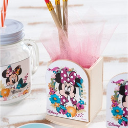 Parisis Μπομπονιέρα Βάπτισης Μολυβοθήκη Minnie Mouse Bloom από Ξύλο ΝΑ1135