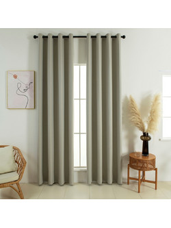 Beauty Home Κουρτίνα Συσκότισης με Τρουκς 140x270 Soft Art 8391 Dark Beige