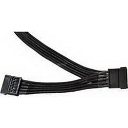 Be Quiet BC021 Καλώδιο Τροφοδοσίας 15-Pin SATA III to 2 x 15-Pin SATA III 0.4m Black