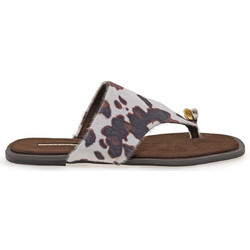 Corina Γυναικεία Σανδάλια Suede Γκρι M5480V
