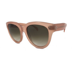 Celine CL41755 N8ODB Γυναικεία Γυαλιά Ηλίου Στρογγυλά Κοκάλινα Ροζ με Μαύρο Φακό
