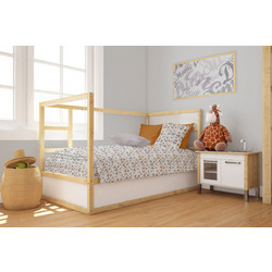 Dimcol Forest Fox 527 Βρεφικό Πάπλωμα Κούνιας 160x120cm Γκρι