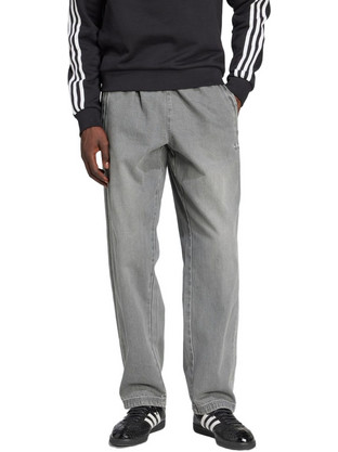 Adidas Ανδρικό Τζιν Παντελόνι Κανονική Εφαρμογή Γκρι JW5920