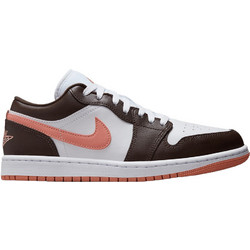 Jordan Air 1 Low Γυναικεία Sneakers Λευκά Σοκολατί DC0774-182
