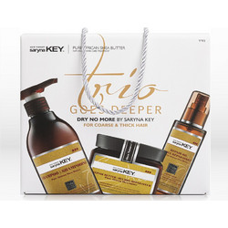 Saryna Key Trio Goes Deeper Dry No More Σετ Περιποίησης Μαλλιών Λάδι 110ml + Μάσκα 500ml + Σαμπουάν 500ml