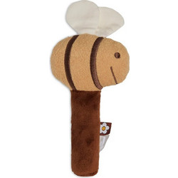 Jollein Spring Garden Bee Υφασμάτινη Κουδουνίστρα Πίεσης για Νεογέννητα