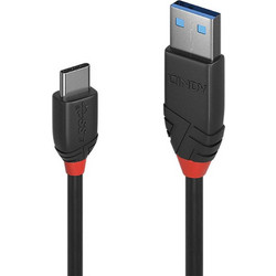 Lindy USB-A to USB-C 1m Black 36916