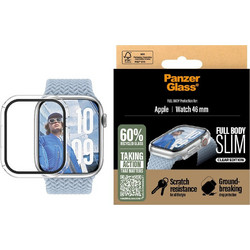 PanzerGlass Full Body Slim Πλαστική Θήκη με Προστασία Οθόνης για Apple Watch 10 46mm Διαφανής