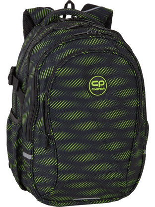 CoolPack Factor Limeh Σχολική Τσάντα Πλάτης Μαύρη Lime F002906