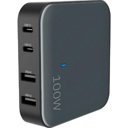 Yenkee YAC 4100 Βάση Φόρτισης με 2 Θύρες USB-A & 2 Θύρες USB-C 100W Quick Charge 4.0+ & Power Delivery