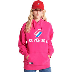 Superdry Γυναικείο Αθλητικό Φούτερ με Κουκούλα Φούξια W2011262A-MME